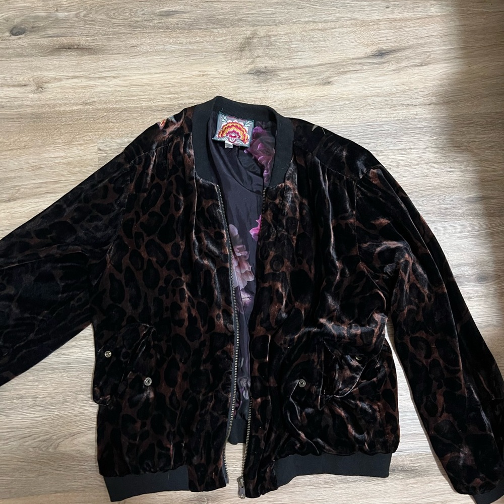 Johnny Was Floral Embroidered Jacket